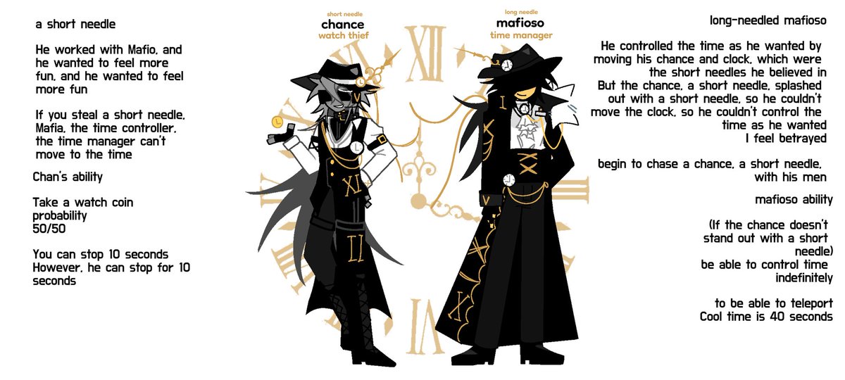 EWaot75468's tweet image. 덮페 시계 au

#clockau #doublefedora #chance #mafioso