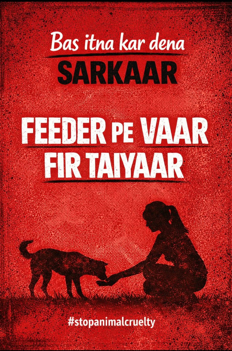rashim_s's tweet photo. We call upon the judiciary to issue clear, non-negotiable directives to police across the country to register FIRs against those who harass animal feeders. Protect your citizens who are upholding the Constitution.
#navratri
#WomenIssue https://t.co/e4kGohoDCb
