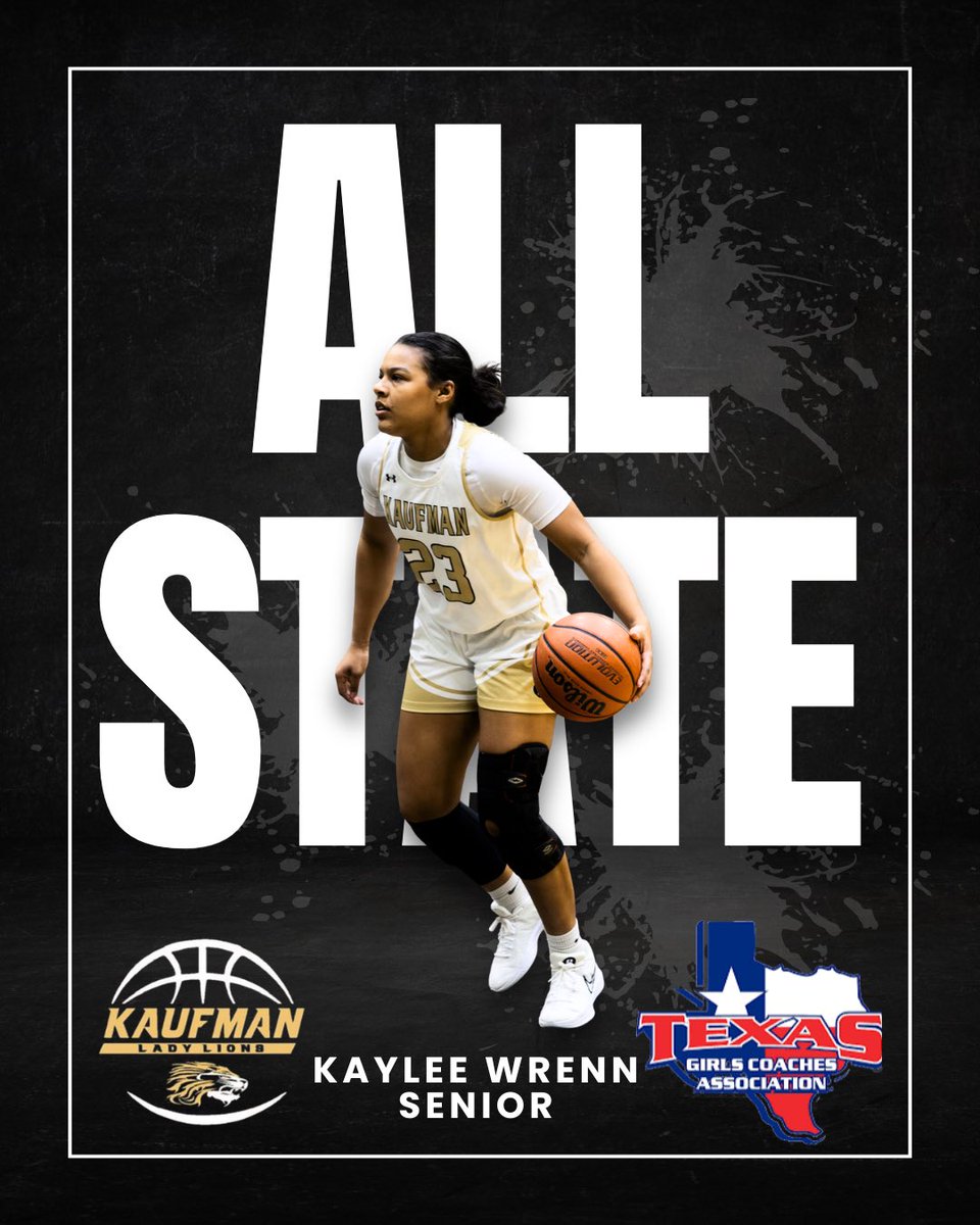 CoachIngram10's tweet photo. Been my honor to get to Coach Kaylee here at Kaufman the past 4 years on Varsity. She’s racked up quite the honors and accomplishments and I’m so very proud of her. Hard work gets rewarded!!! Go get em at Henderson State next year! KAUFMAN LEGEND!!! 🦁🏀💪 @Kayleewrenn https://t.co/7Rs36WlaMj