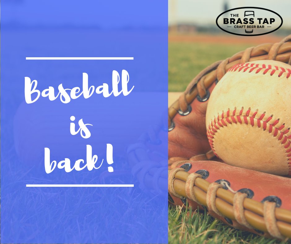 brasstapPC's tweet photo. ⚾⚾⚾ BASEBALL IS BACK! ⚾⚾⚾

Join us this season to catch your favorite team on our big screens! We have the MLB Extra Innings Package! https://t.co/yHxFy8KXLE