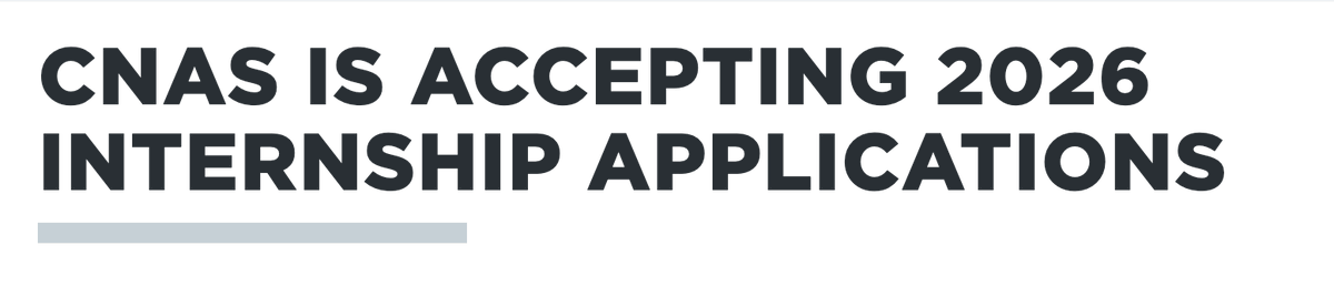 CNAS Technology and National Security Program tweet media