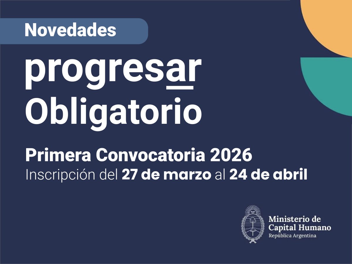Abren la inscripción a las becas Progresar para terminar la escuela: fechas, montos y requisitos epet1.edu.ar/2026/03/abren-…