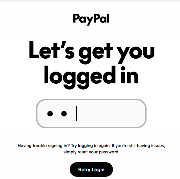 KrisRuleZ's tweet photo. Ah yes thank you Paypal for sending me an entire email about the typo in my password as i logged in. 
We are living in the future.

As soon as i accidentally got my password wrong the FIRST thing i did was check my email!!! to say HUH!! Thank god paypal told me to try again!!!! https://t.co/CbJW8lRerw