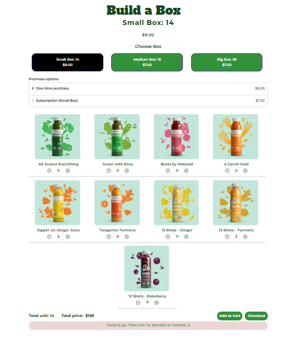Allow customers to choose how they want to buy. MultiVariants supports Mix &amp; Match creating more flexible shopping experiences. 

#Shopify #Bundles