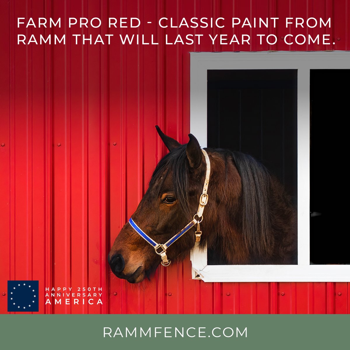 RammFence's tweet photo. Give your barn or fence timeless character with RAMM’s Farm Pro Red paint. Durable, flexible, and weather-resistant for a sharp look season after season.
Learn more: https://t.co/Xr6093HuOh | 800-618-5692

#RAMMFence #BarnPaint #FarmLife #EquestrianLife #BuiltToLast https://t.co/KGMQjB1qfa