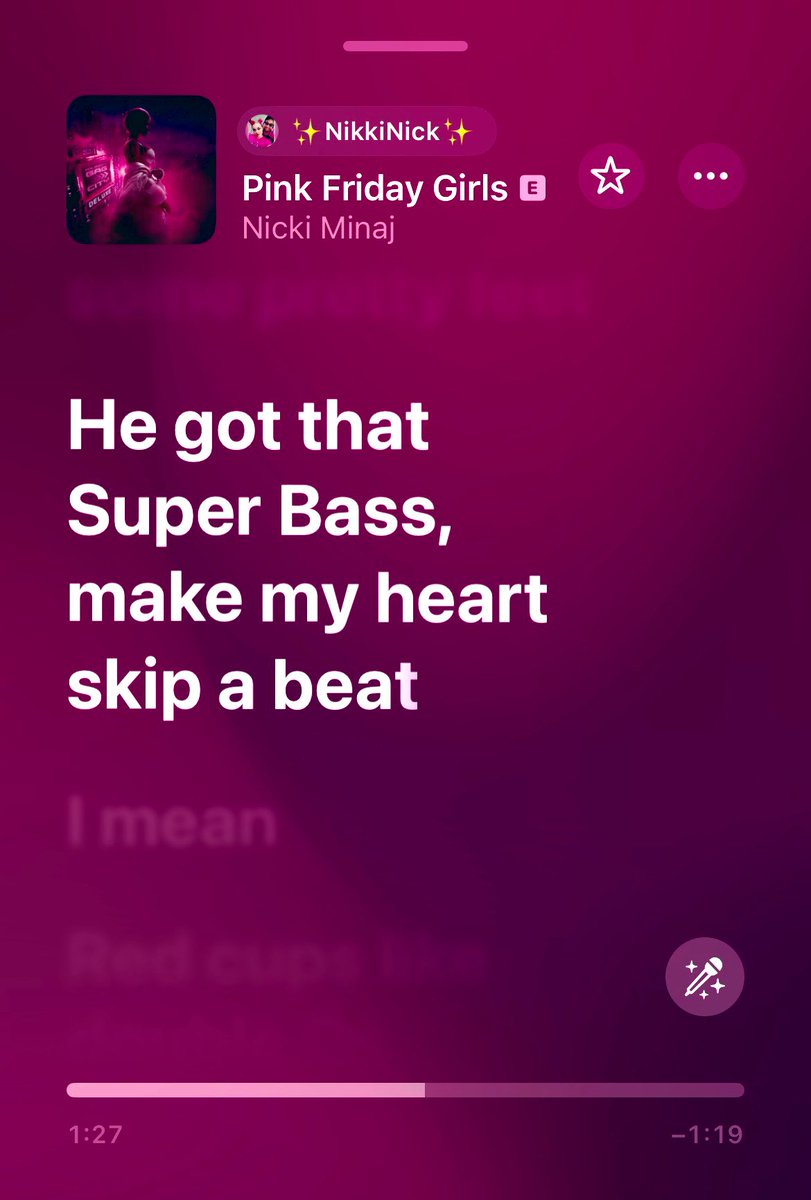 missnikkinick's tweet image. SHE got that Super Bass 🤭
Make my ❤️ skip a beat I meannn 
#PF2 #PinkFriday2 #SuperBass 🩷💛