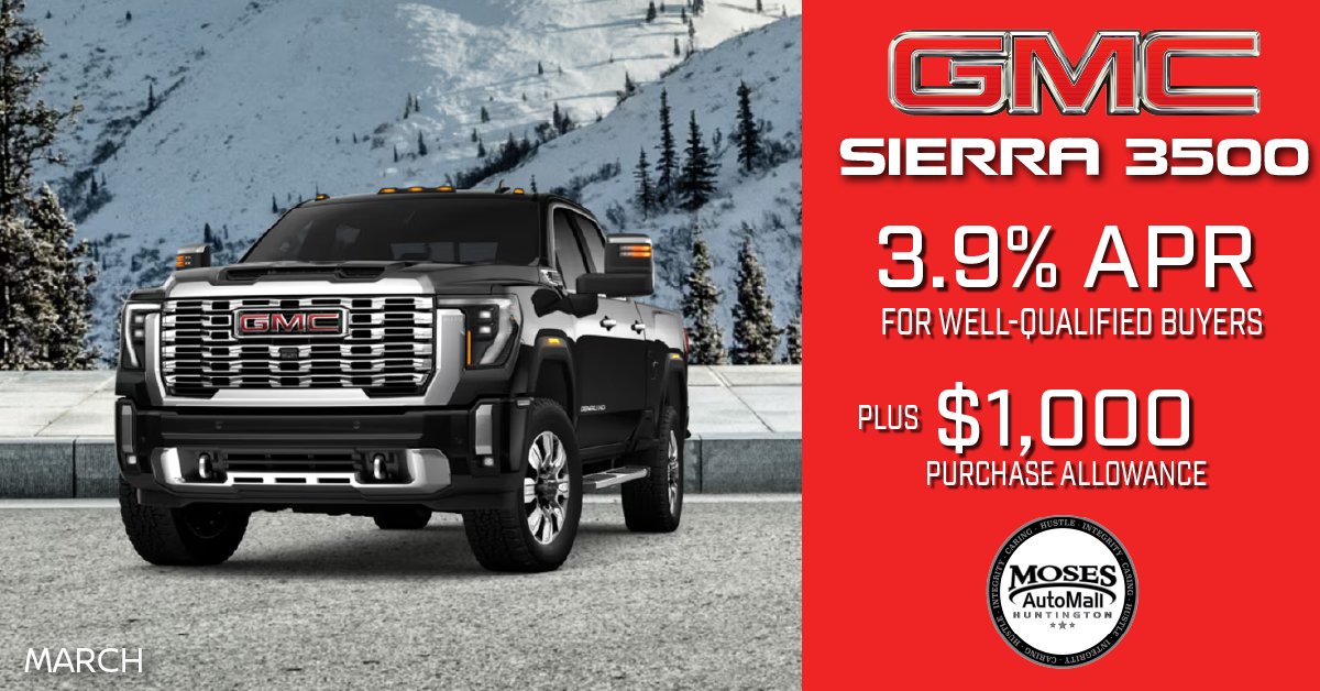 Maximum muscle for maximum demands. The GMC Sierra 3500 is built for big jobs. See more: tinyurl.com/yn2rku5r