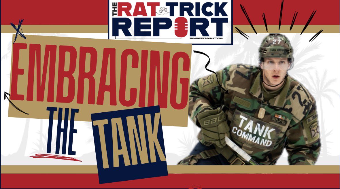 RatTrickReport's tweet photo. The tank continues 🪖

@Wed3ni &amp; @McCant4Life talk Florida Panthers’ Ls and more as the Cats get closer to drafting Gavin McKenna 👀

Tune in!

LINK: https://t.co/5cxIoybp9C https://t.co/ia9cAKw1Kv