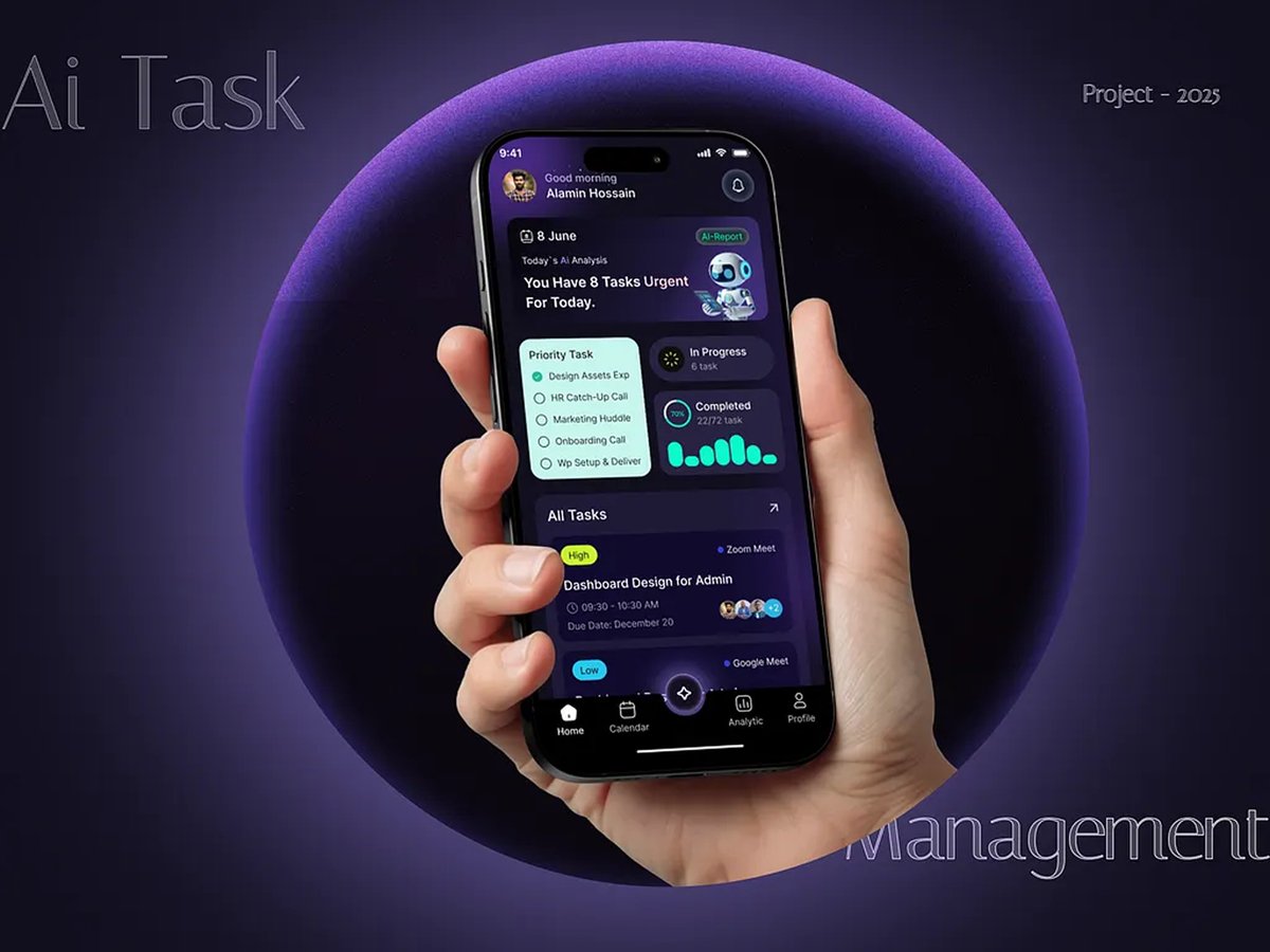 AI Task Management Mobile App
Let’s connect and collaborate 👇
📲 Telegram: t.me/mamun9940
📧 Email: mamunahamed9940@gmail.com
💬 WhatsApp: wa.me/8801776701998