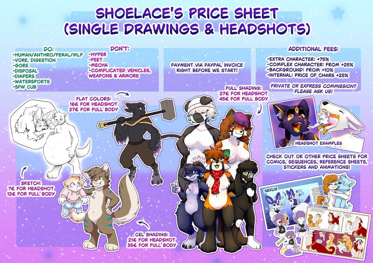 Shoelace (⚠️ COMMS OPEN! ⚠️) tweet media