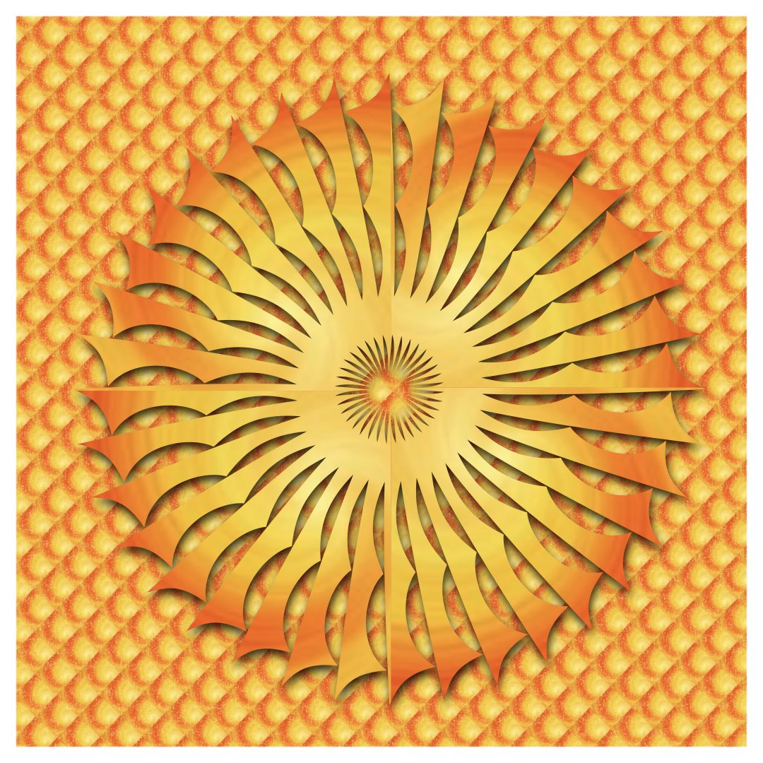 tjb_creative's tweet image. Friday pattern art, featuring an orange palette by Aura Beam inventor/artist Anessa Haney
 instagram.com/solarcolorcoll…

#digitalart #patternart #artshare