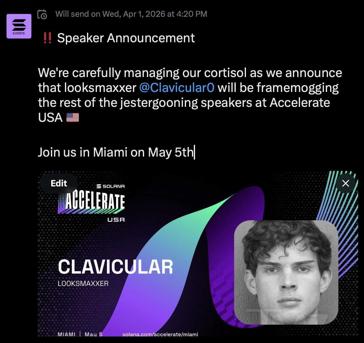 Solana Events tweet media