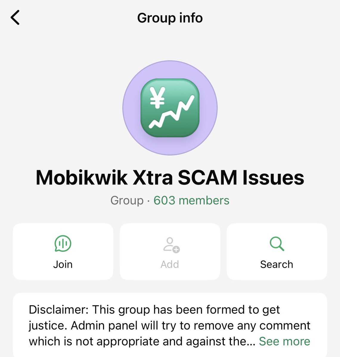 Ranbijaya's tweet photo. 🚨 600+ victims and counting — & rising EVERY DAY.
#MobikwikXtra not an “investment,” it’s a TRAP. Hard-earned money of common people is stuck ZERO accountability.
Where is transparency? Where is refund timeline?
We demand answers & justice.
#MobikwikScam #RefundOurMoney https://t.co/T35ANb78gW