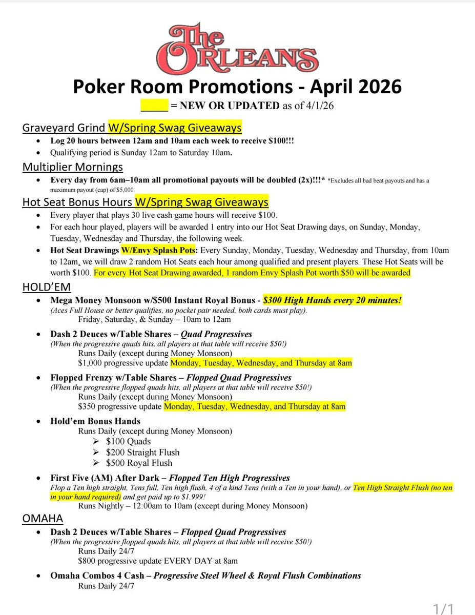 OrleansPokerRoom tweet media