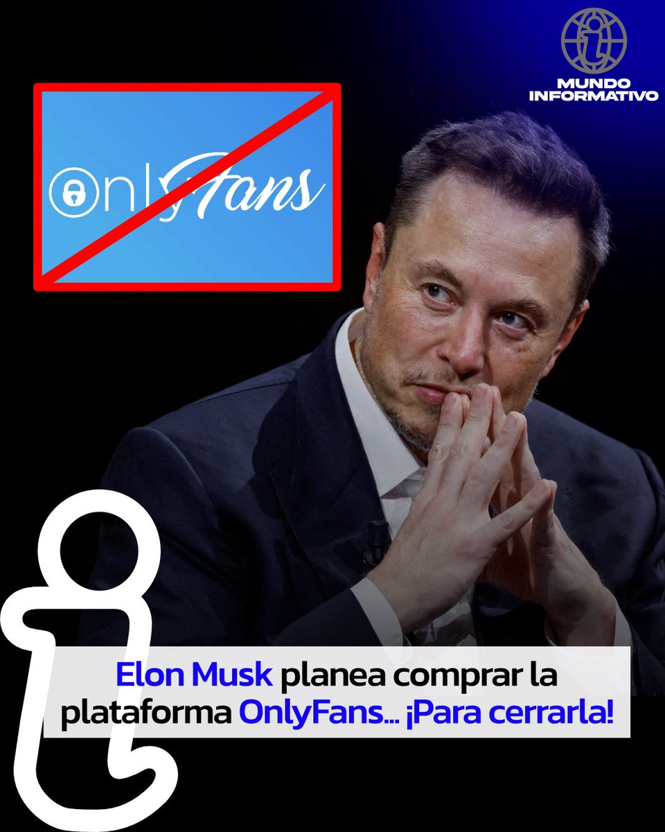 mundoinformatof's tweet photo. ¿El "Villano" o el "Salvador" del internet? 🌎🔥
Elon Musk acaba de soltar la bomba: quiere comprar OnlyFans solo para borrarlo del mapa.
#ElonMusk #OnlyFans #DigitalEconomy #MundoInformativo https://t.co/0eOVddIlGA
