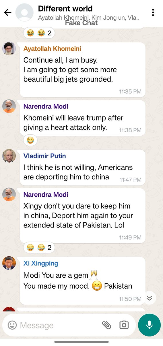 DoctorVirusss's tweet photo. @narendramodi Meanwhile casual things in Geopolitics
😂 https://t.co/OAYMhKIbsg