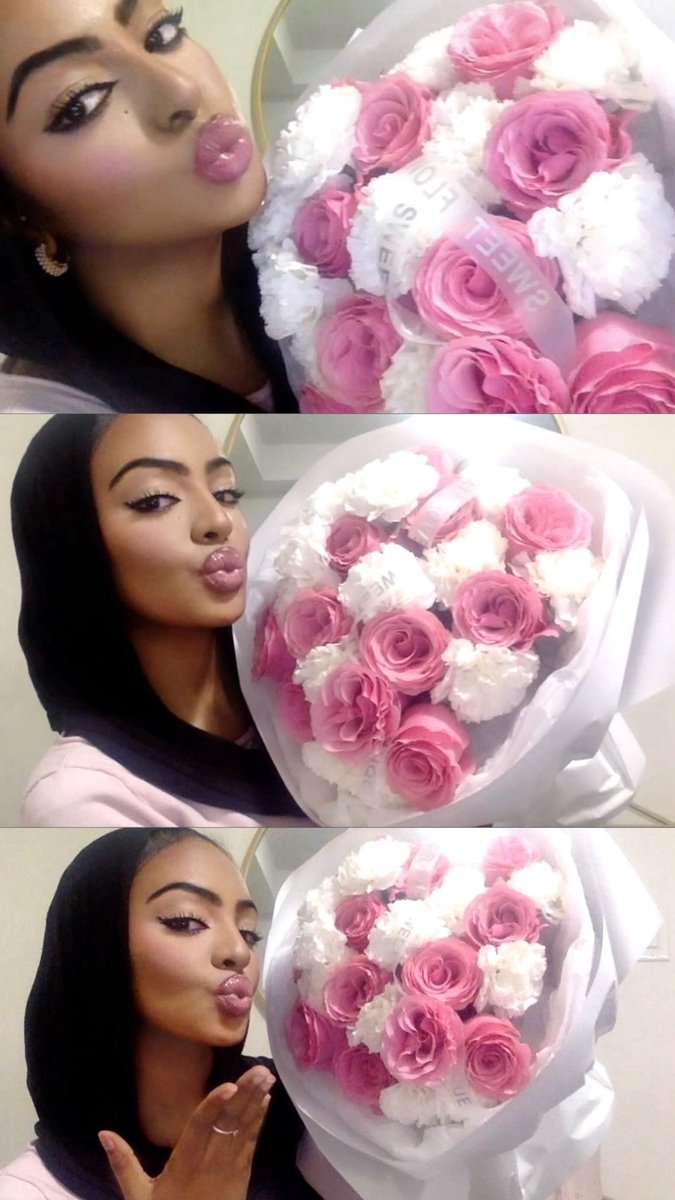Me when I get flowers 🌸🎀🎀