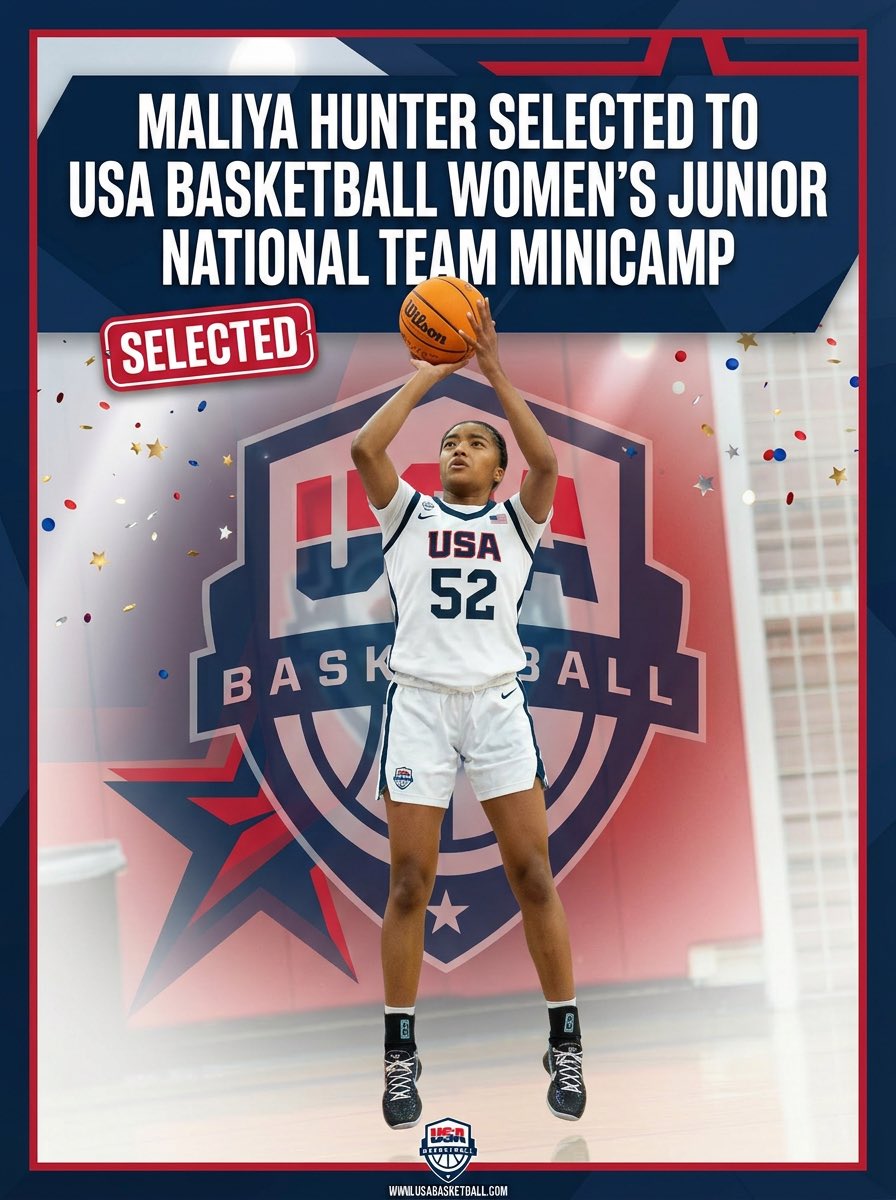 mitty_wbb's tweet photo. Congrats Maliya Hunter! 🏀🇺🇸 https://t.co/N44W0AN5p6