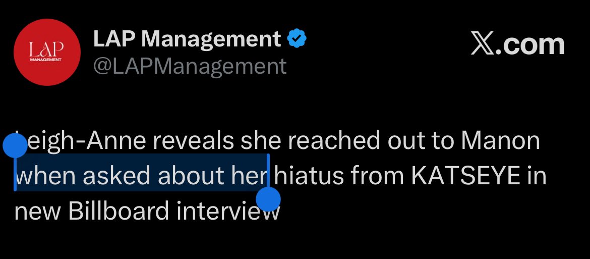 LAP Management tweet media