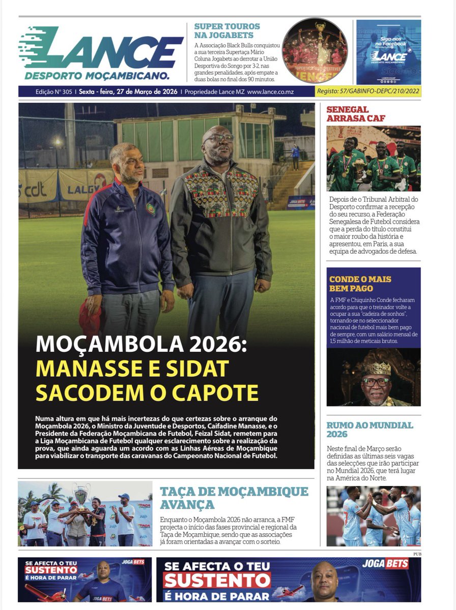 LANCEMZ - Ed#305

Leia  a capa da nossa  edição número 305.

#lancemz
#lancemz7anos