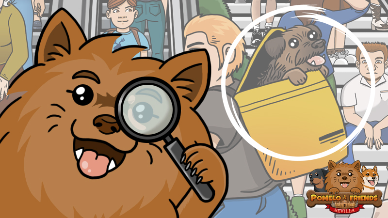 chiribits's tweet photo. Pomelo &amp; Friends: Sevilla now has hints!
A button shaped like a magnifying glass will reveal the area where they are hiding!
It will be easier to find the dogs! 🐶🔍

#videojuego #videogame #dogs #perros #objetosocultos #hiddenobjects #seville #indiegame https://t.co/qWJYXuZAUe