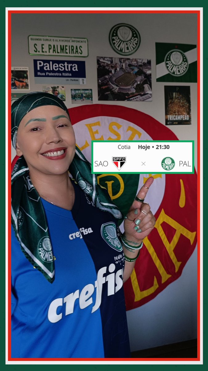 LuaPalmeirense's tweet image. 🐖𝗛𝗼𝗷𝗲 𝘁𝗲𝗺 𝗣𝗮𝗹𝗺𝗲𝗶𝗿𝗮𝘀 𝗲𝗺 𝗰𝗮𝗺𝗽𝗼ⵑ

🐷 São Paulo X Palmeiras
🏆 Brasileirão Feminino
🔸 5ª Rodada
🏟️ CFA Laudo Natel - Cotia/SP
⏰ 21:30h
📺 SportTV

#sep #palmeiras #avanti #brasileiraofeminino2026