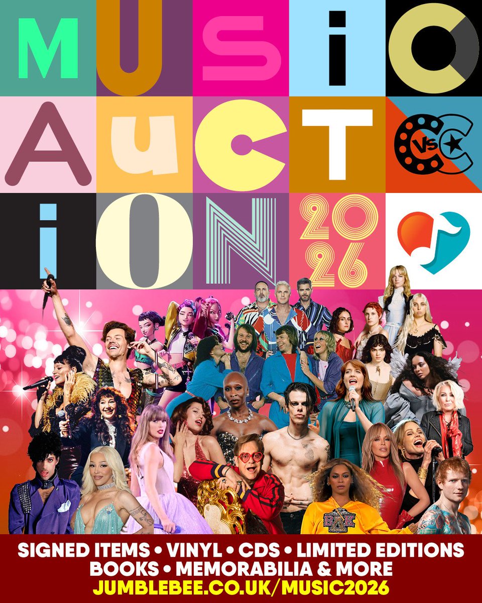 cabaretVScancer's tweet image. ‘I want it all, and I want it now’ 

The #auction is LIVE and bursting with vinyl and CDs!

BUT there’s more to it than just the music!

We’ve #signedbooks from Liza Minnelli and Paul Weller, bid now they won't be here for ever. 

jumblebee.co.uk/music2026