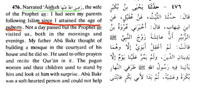 AzlanTdh's tweet photo. @DRkvinbaxter @parody857601 @sharghzadeh that statement was written by ibn hajar according to his own speculation, but his opinion is wrong coz it contradicts established authentic narrations according to which she had hit puberty  : https://t.co/cuLhwRLXQk