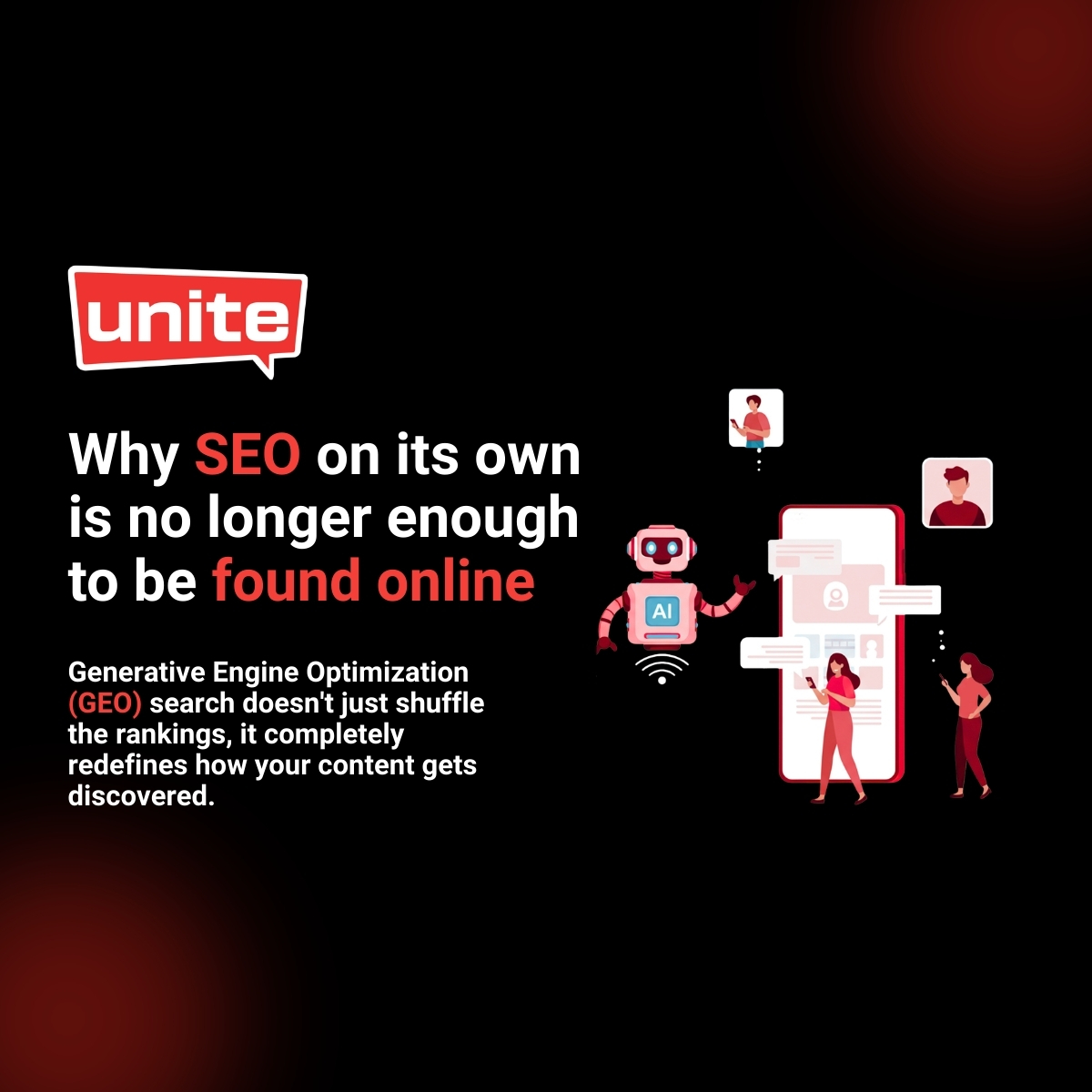 uniteinteract's tweet photo. AI tools are changing how people discover information online.

GEO focuses on creating clear, credible, and authoritative content that AI systems can interpret and reference. Companies that adapt early will shape the narrative in their industries.

#webdesign #geo #seo #marketing https://t.co/d67mt1vFTy
