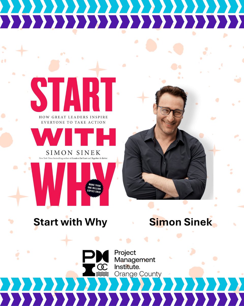 PMIOC's tweet photo. Calling all book lovers! Join PMI-OC’s April Book Club for a discussion on "Start with Why" by Simon Sinek.
Benefits include:
🌟 Up to 9 Power Skills PDUs
👉 Improve stakeholder influence
🤝 Virtual networking
Register by April 14: https://t.co/m3ncxM77MU
#PMIOC #PDU https://t.co/8orFLglPL4