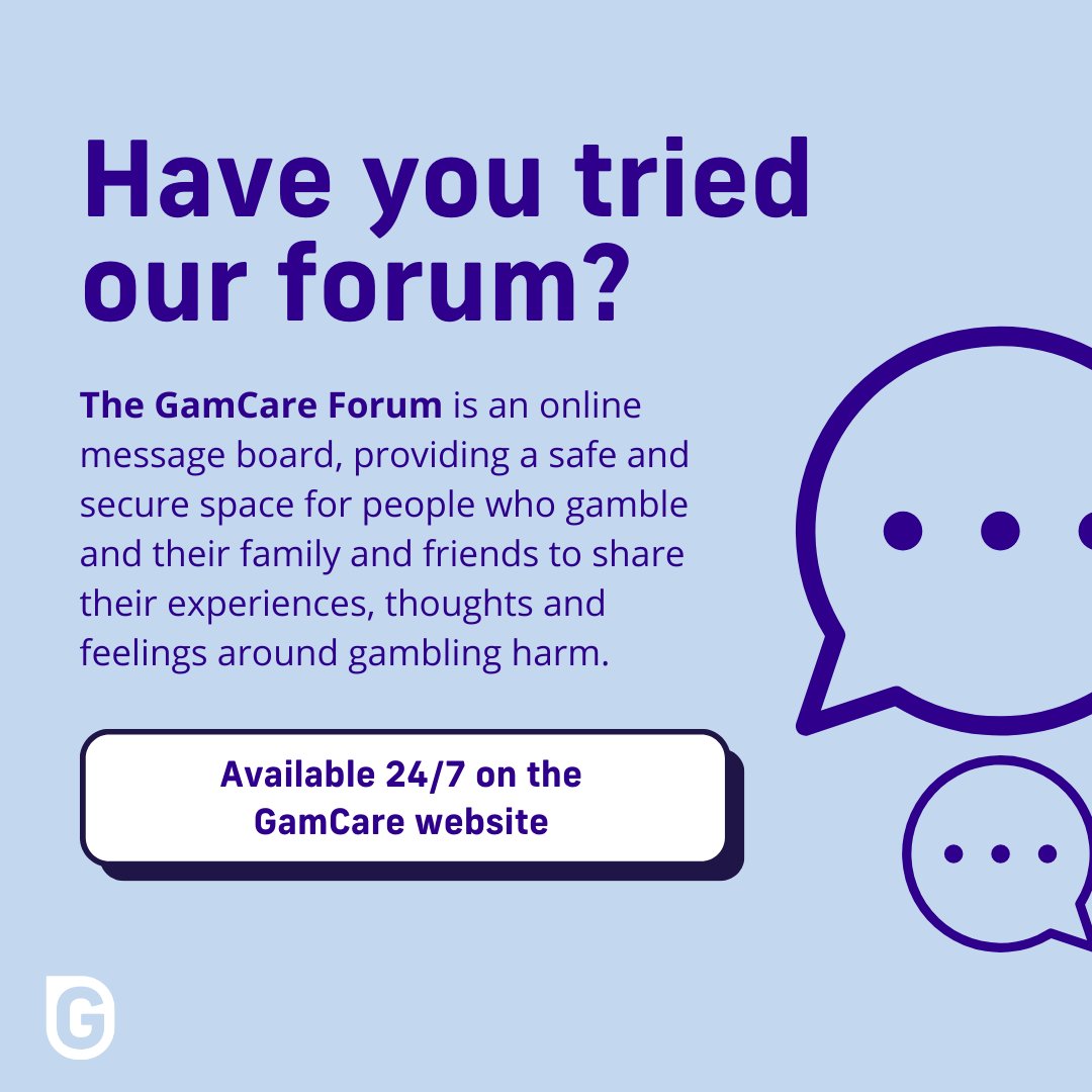 GamCare tweet media
