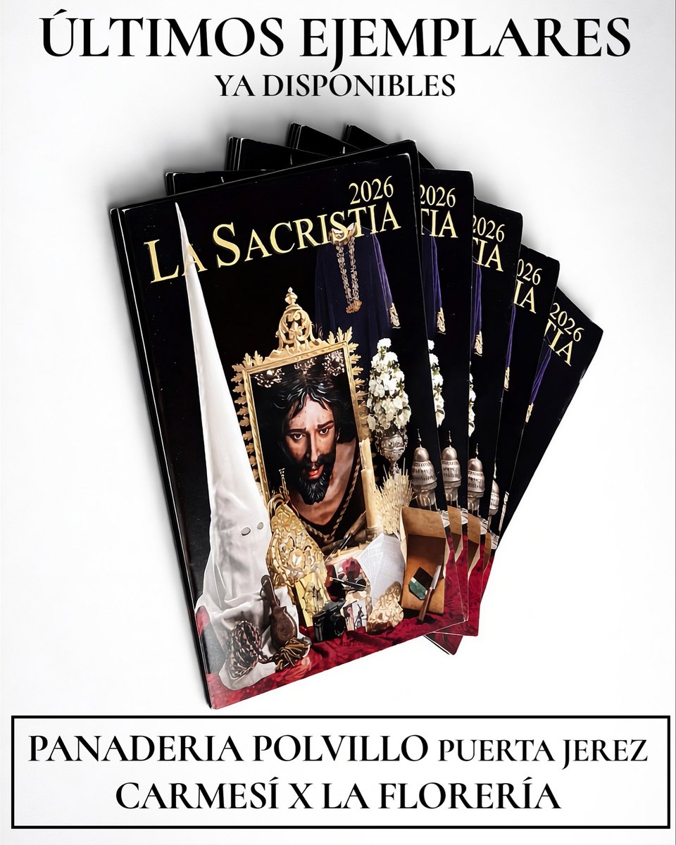 👀 ¡ MUY ATENTOS ! 👀

Últimas unidades disponibles, a partir de esta tarde en… 

✝️ Este año se han repartido más de 1500 ejemplares del Programa de Mano de la Semana Santa de Sanlúcar de Barrameda. 

Editado 📲 <a href="/JFSproduciones/">Javier Franco Producciones</a>
