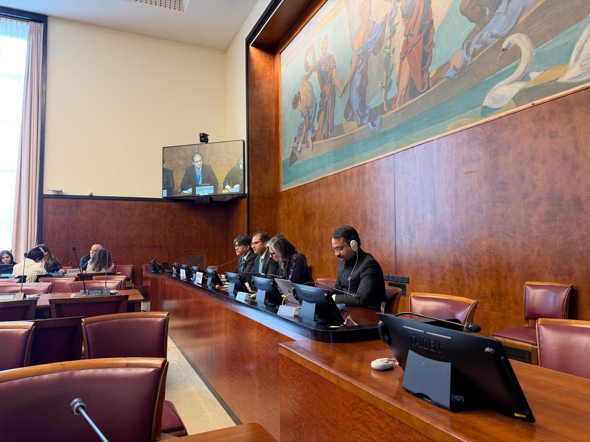 OICinGeneva's tweet photo. On 23 March 2026, the  Group met @FranceskAlbs, UN Special Rapporteur on the OPT re. her latest report to the @UN_HRC (A/HRC/61/71)
During the meeting, the participants also welcomed 
Ambassador @saeedsarwar as the new
Permanent Observer of the @OIC_OCI https://t.co/WSYnqY2vQd