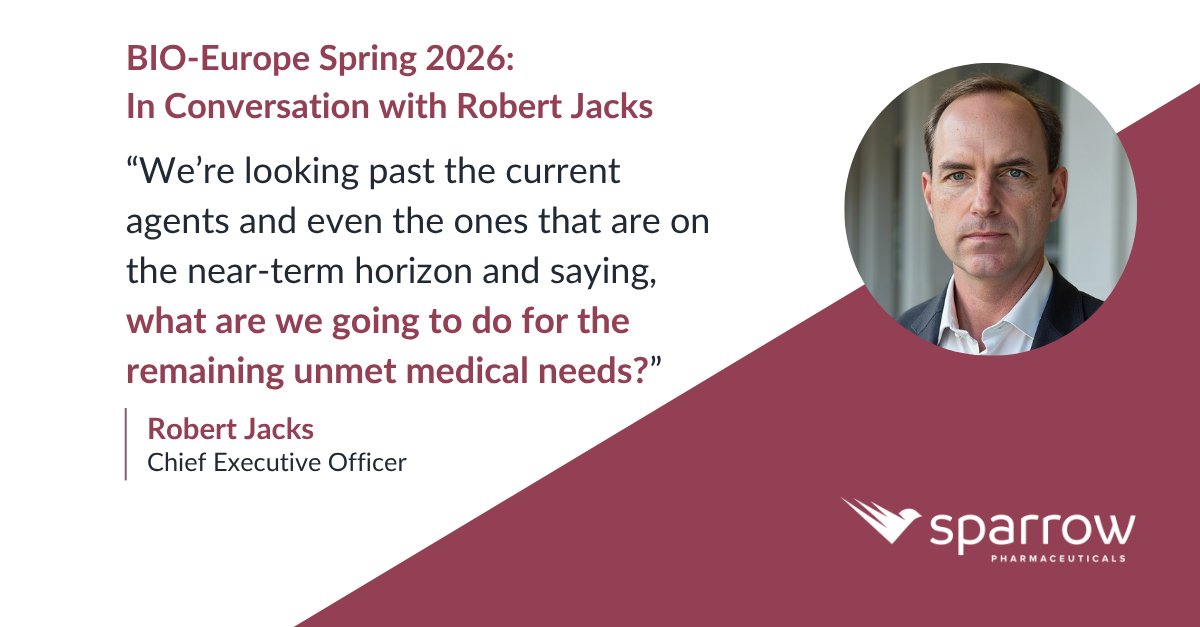 Sparrow_Pharma's tweet photo. Our CEO Robert Jacks spoke with @pharmaphorum at #BIOEuropeSpring about a key gap in cardiometabolic care: patients remain inadequately controlled despite GLP-1s. He shared the impact of elevated #cortisol, insights on our work &amp; what’s next in the field: https://t.co/oiohCwicpH https://t.co/onRaF1DT6H