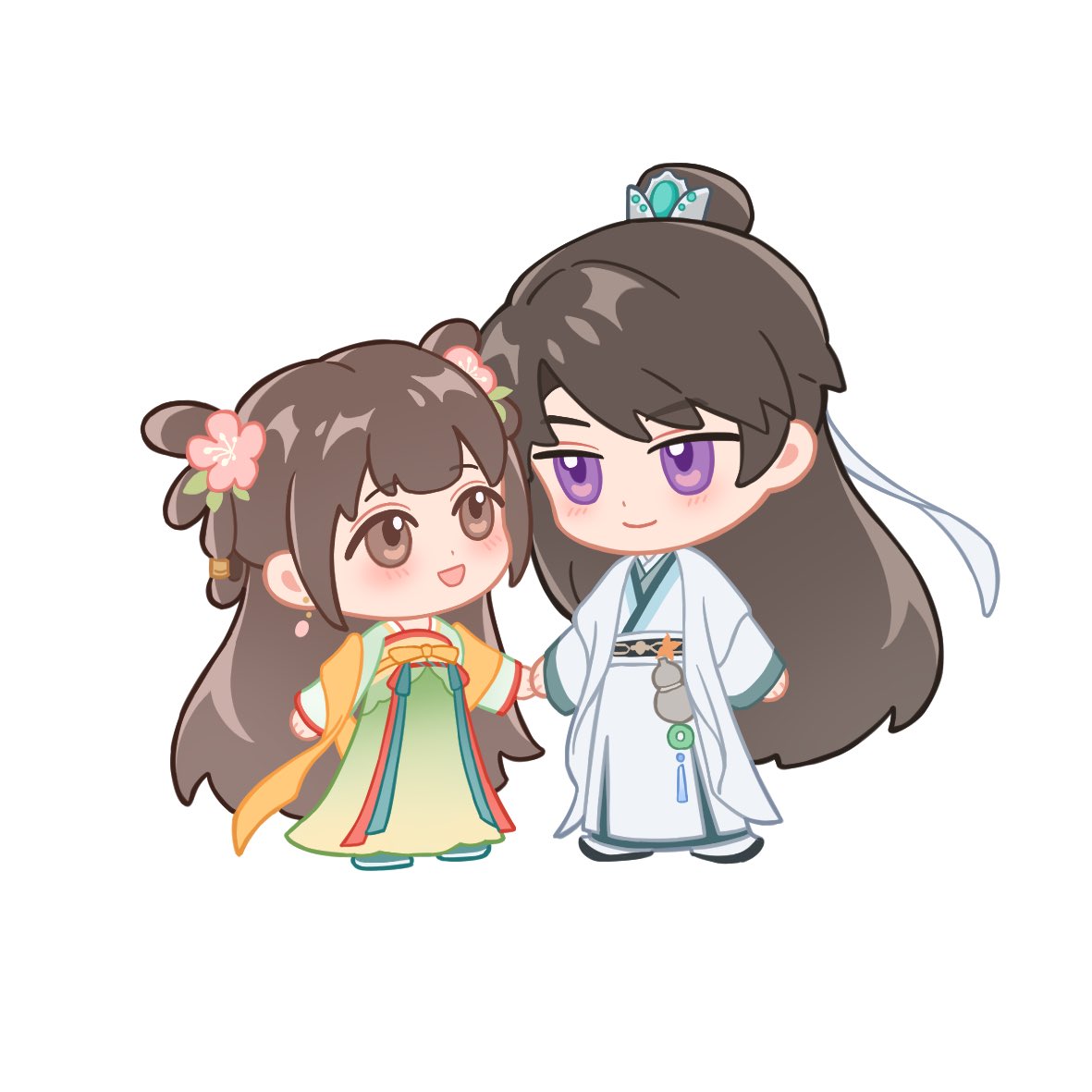 TangShuang9's tweet photo. 🍎🍏「與你約好一雙人 度過剎那百年～」🎵💓🌿🥰

#LoveandDeepspace #Caleb #恋と深空 #夏以昼
#戀與深空 #夏以晝 #恋与深空 #chibi https://t.co/tU9n361eC0