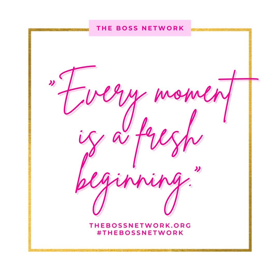iamCameka's tweet image. Are you starting each moment as a fresh beginning? Go for it Boss. #BOSSMindset