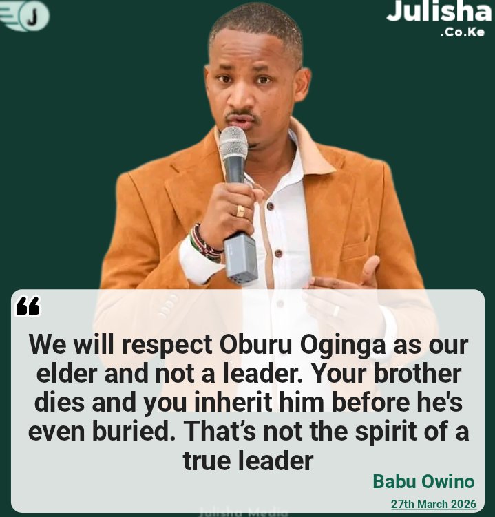 Goddie_Ke's tweet photo. We respect Oburu Oginga as our elder, not as ODM party leader - Babu Owino https://t.co/hfv8hxzM02