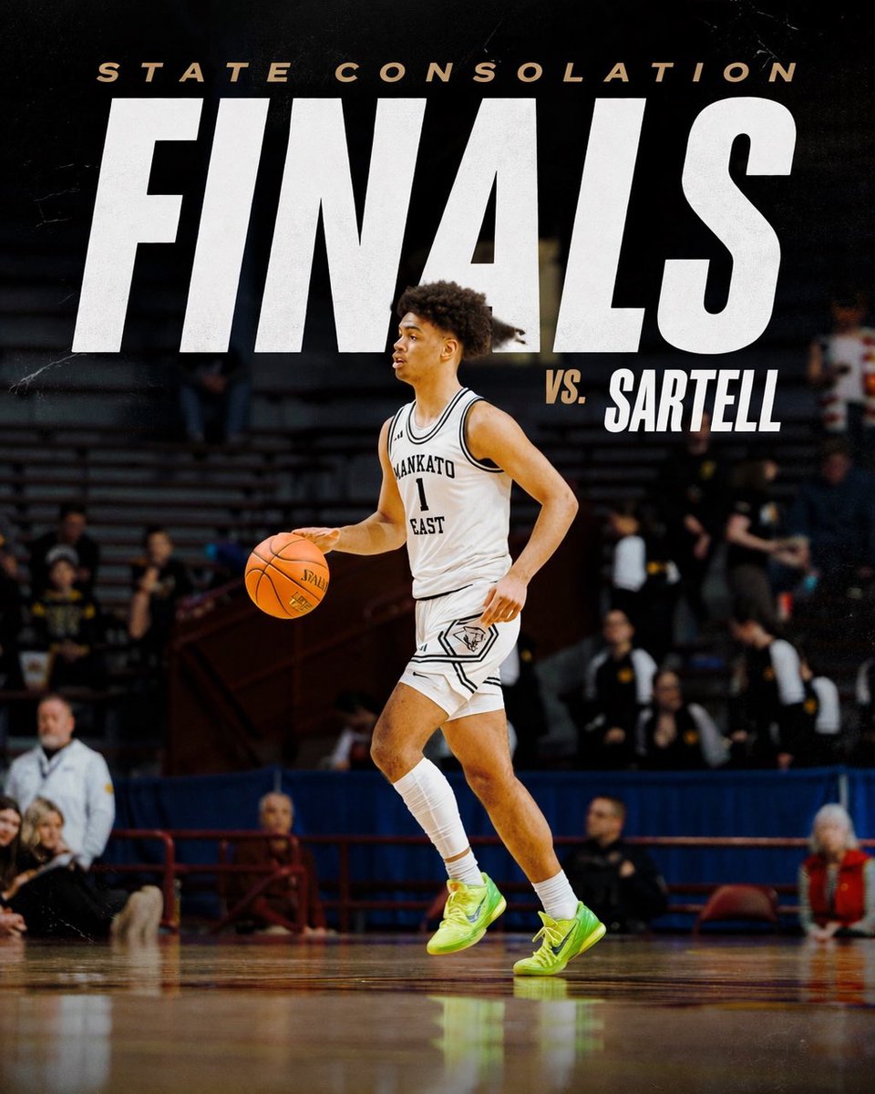 eastboysbasket's tweet photo. For the last time in the ‘25-‘26 season…
‼️ State Consolation Finals ‼️
🆚 Sartell- St. Stephen Sabres
📍 Gangelhoff Center- CSP
⏰ 4:00 PM
💻 https://t.co/CDr2Jhz8A9 https://t.co/WhEIQfUeZQ