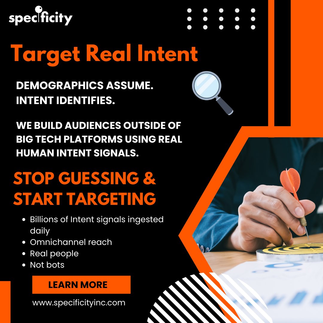 Specificity Inc. tweet media