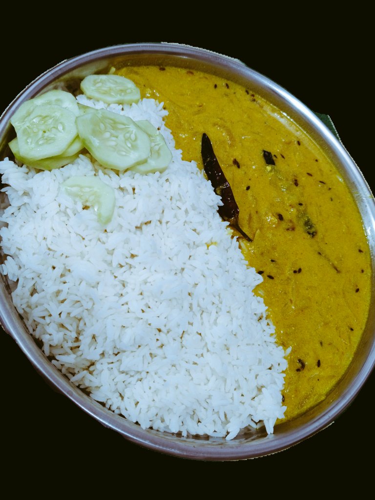 ajay4up's tweet image. Kadhi chawal 😋