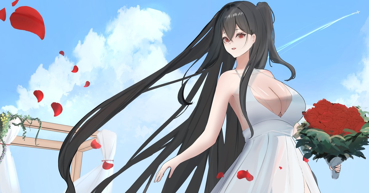 bellbell20s's tweet photo. 大鳳 結婚🌹
 #アズールレーン #AzurLane https://t.co/R6jrZHByfz