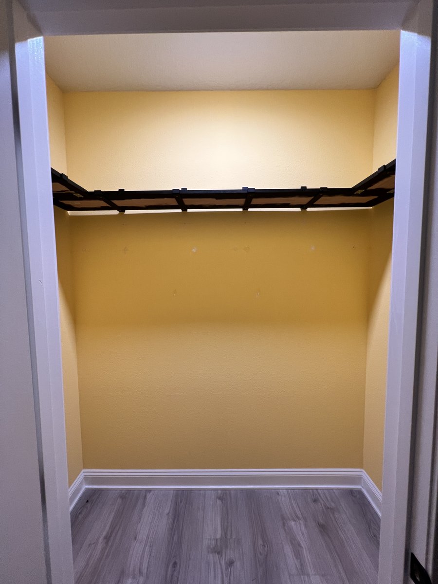 DocMonsterLabs's tweet photo. Build Log #1: Booth Shelving Installed 

I'll still need my sound booth for storage, so I've added shelves.

The next step is to spray glue acoustic foam underneath them for added sound absorption.

It’s a slow process because, since I can only cut once, I measure 3,647 times. https://t.co/r5wuyyocUI