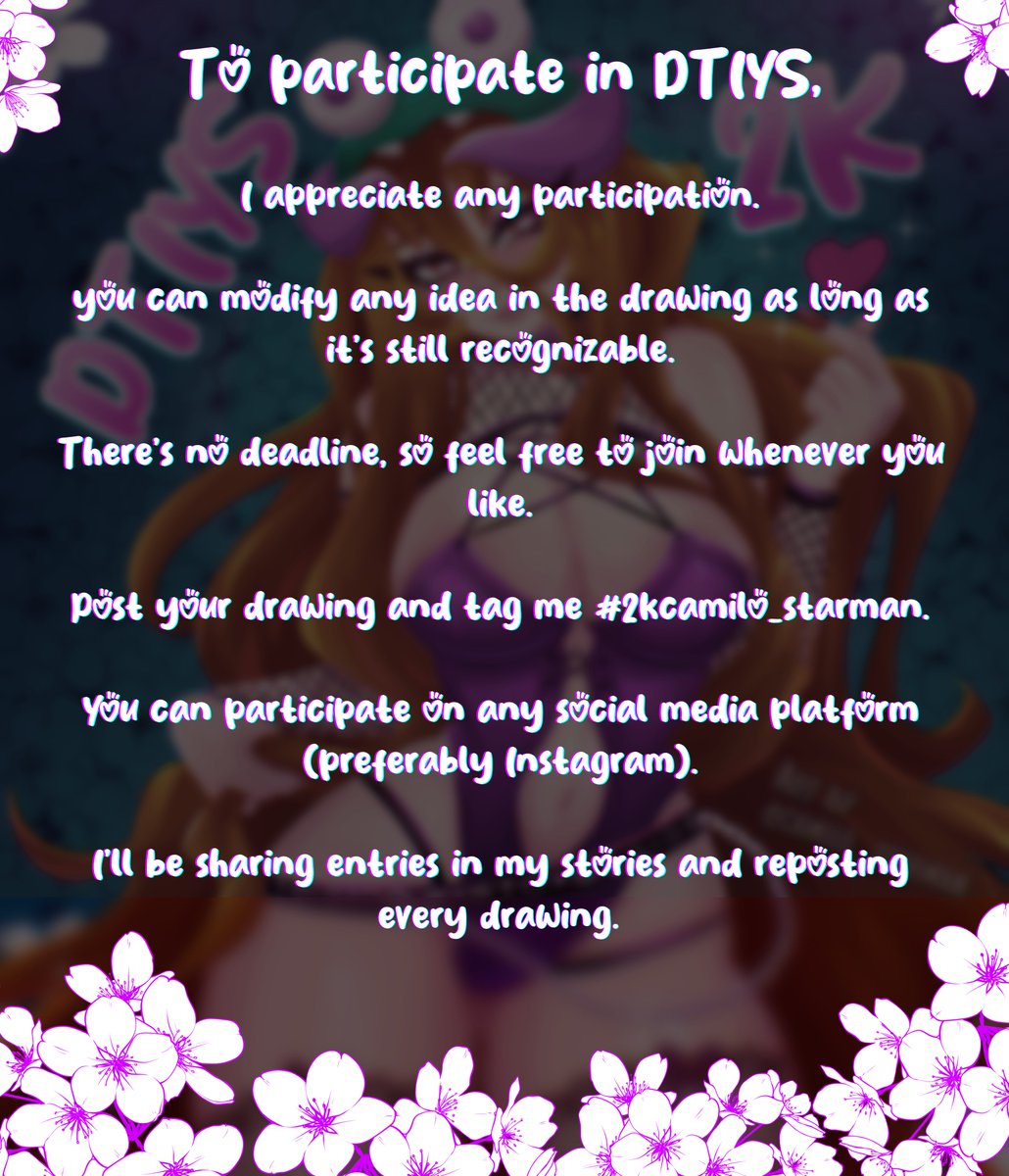 We've finally reached 2K! ❤️ Thank you all so much, I feel so lucky and for the first time we're going to celebrate with a Draw This In Your Style. remember use the tag #2kcamilo_starman So you can see it, thank you again and thank you all for your incredible support.
#dtiys