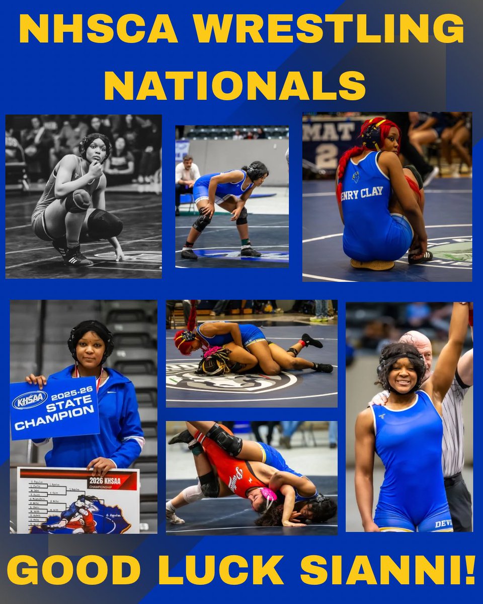 Cheering on our HC Wrestler Sianni Appolon at the 2026 NHSCA High School Nationals in Virginia Beach! GOOD LUCK SIANNI!!

<a href="/HCHS_Athletics/">Henry Clay</a> 
<a href="/bluedevilsmedia/">BlueDevilsMedia</a>