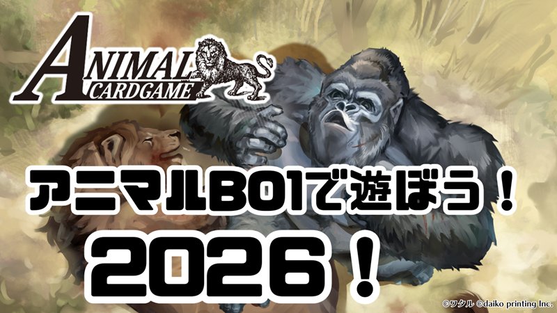 tcgshopFIRST's tweet image. #ACG
今夜のアニマルカードゲーム交流会3-0達成は『リオン』さんです🎊
デッキは『極夜コン』🎉
明日3/28(土)は…
11:00から
「ABO1で遊ぼう!2026!」
19:00から
ACG交流会‼️
明日もよろしくお願いしますっ！！