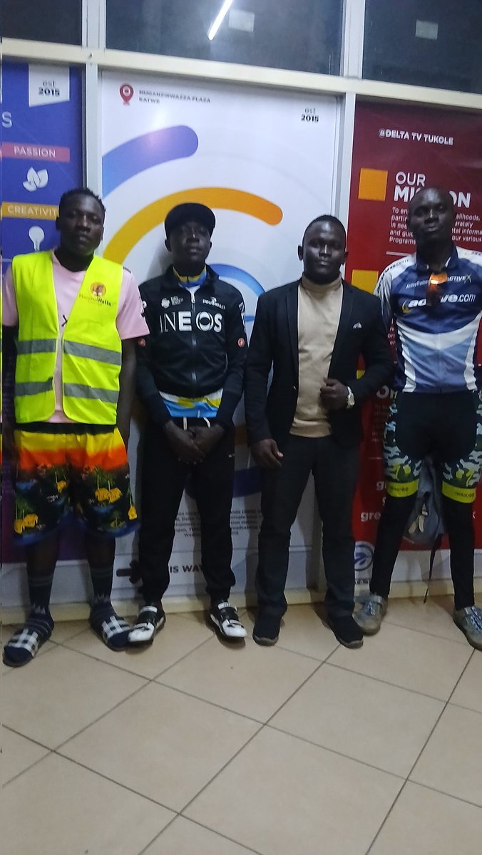 TWCug1's tweet photo. We were delighted to be hosted on Delta Tv in the cross line (sports programme) were we discussed about the development of cycling in Uganda https://t.co/PcMJbMPbDD