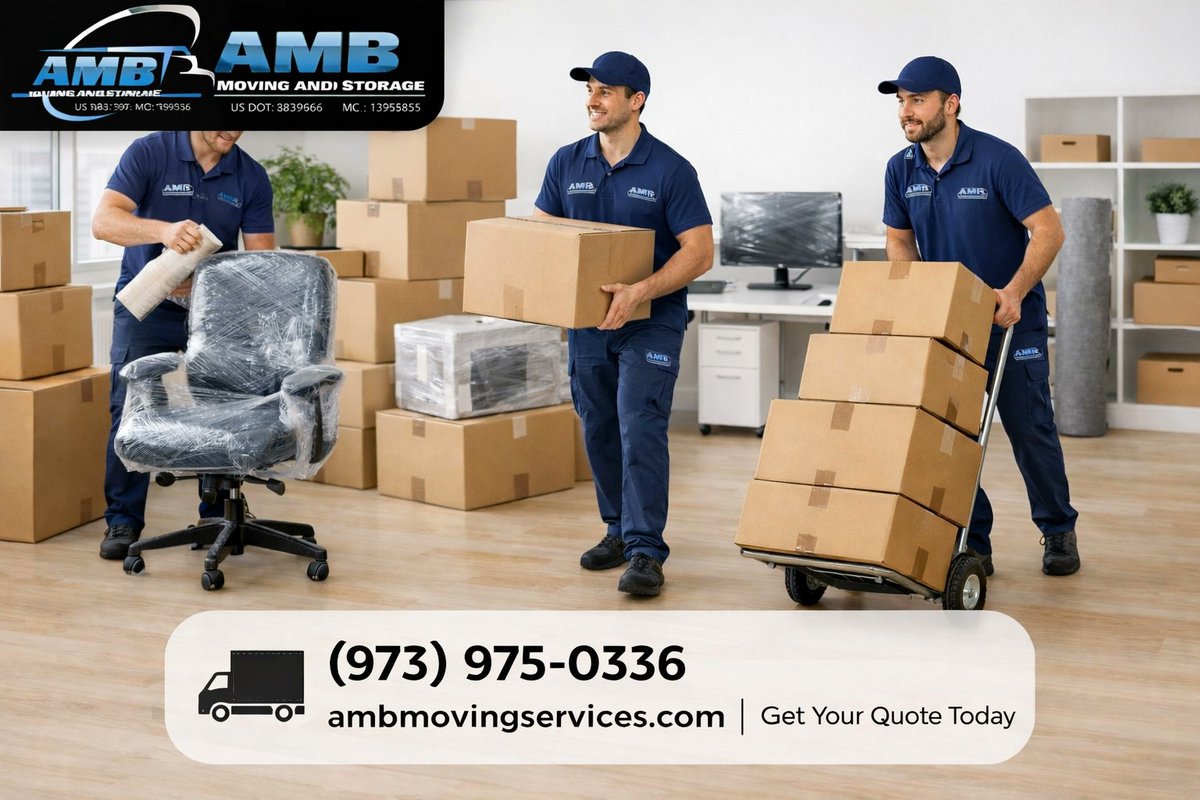 amb_moving's tweet photo. Planning an office move? 🏢 Minimizing downtime is crucial. Our crews specialize in efficient nationwide relocations to get your team back to work faster. Call for a Free Quote (973) 975-0336 or visit https://t.co/B7owSKfTdV #CommercialMoving #OfficeRelocation #Nationwide https://t.co/xXhLyoAcq3