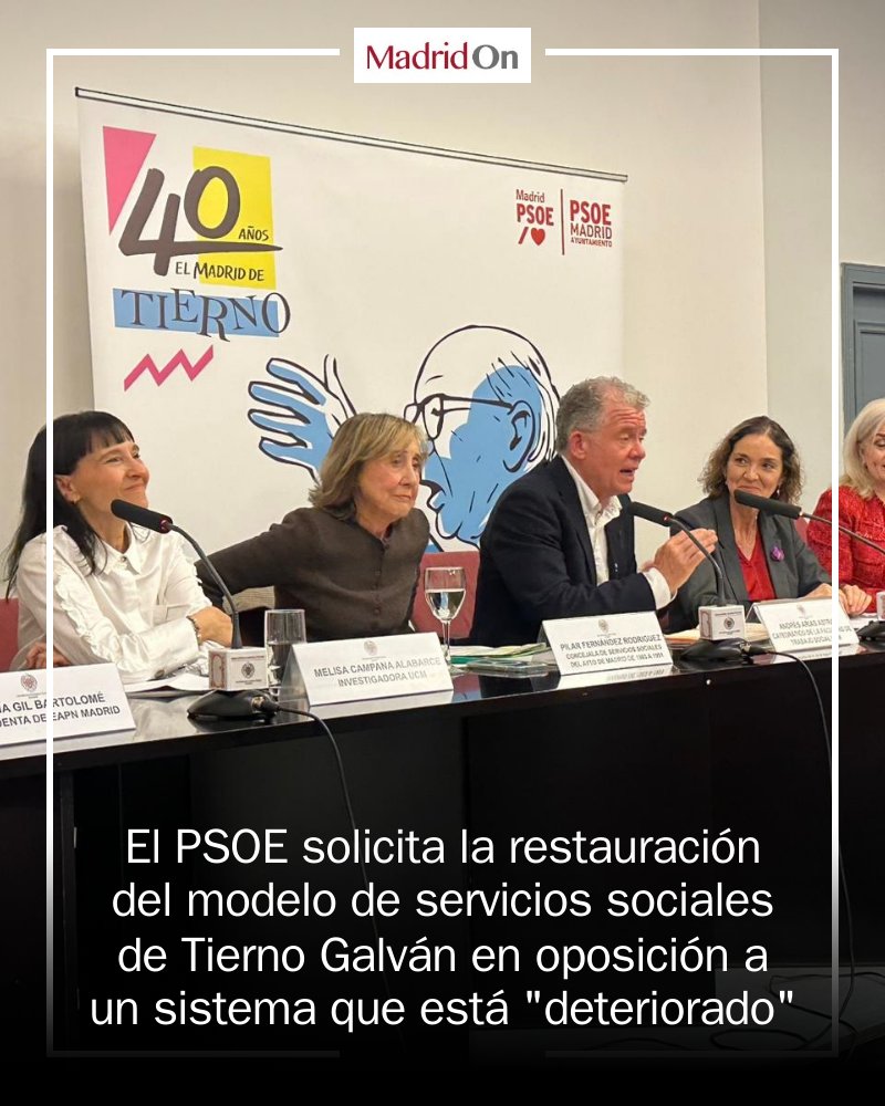 🏛️ ¡Urgente! El PSOE convoca a recuperar el modelo de servicios sociales de Tierno Galván en Madrid. ¿Es hora de reconstruir un sistema que garantice igualdad y equidad para todos? 🌍 Reyes Maroto lo exige en un acto clave. #ServiciosSociales... mrf.lu/8Z1k