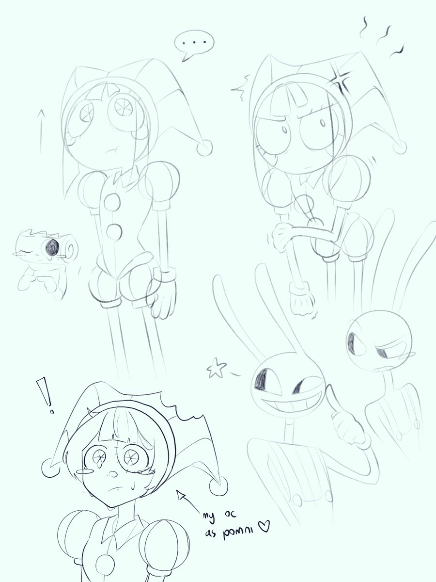pomni doodles #tadc #pomni #jax #fanart