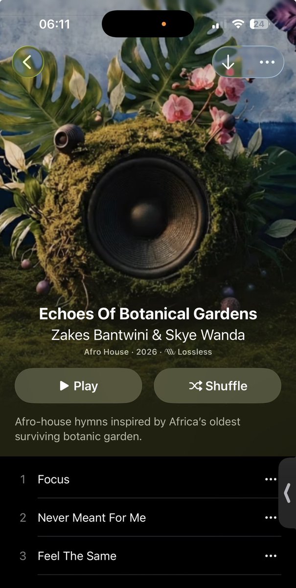 ZakesBantwiniSA's tweet photo. #echoesofbotanicgardens Album OUT, what’s your favourite song? https://t.co/rUIMeKgKmn